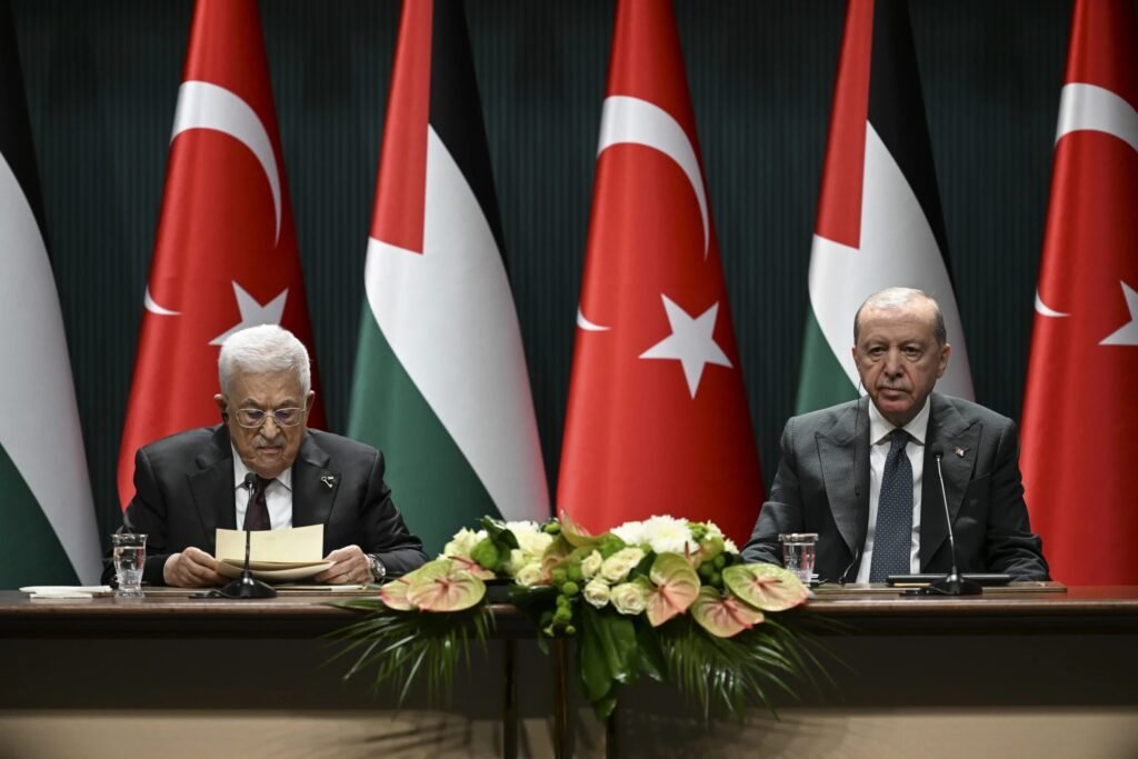 Filistin Devlet Başkanı Abbas, Cumhurbaşkanı Erdoğan ile ortak basın toplantısında konuştu