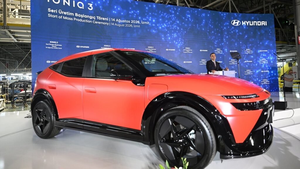 Hyundai, Türkiye'nin elektrikli araç hedeflerini desteklemek için IONIQ 3 üretimine başlıyor
