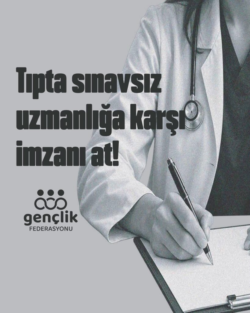Gençlik Federasyonu, tıpta uzmanlık için merkezi sınav talebiyle imza kampanyası başlattı Gençlik Federasyonu, tıpta uzmanlık için merkezi sınav talebiyle imza kampanyası başlattı
