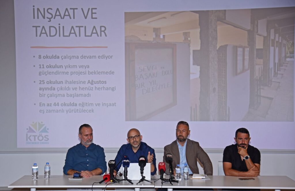 KTÖS “Kuzey Kıbrıs'ta Kamusal Eğitimin Durumu” konulu basın toplantısı düzenledi