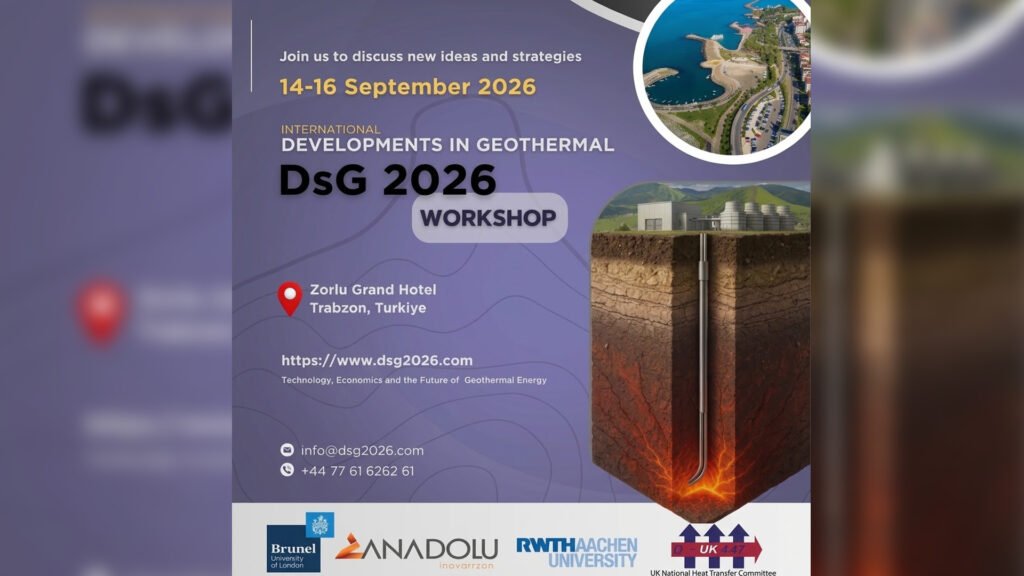 DSG 2026 ile Trabzon, Türkiye jeotermal sektörüne ev sahipliği yapacak