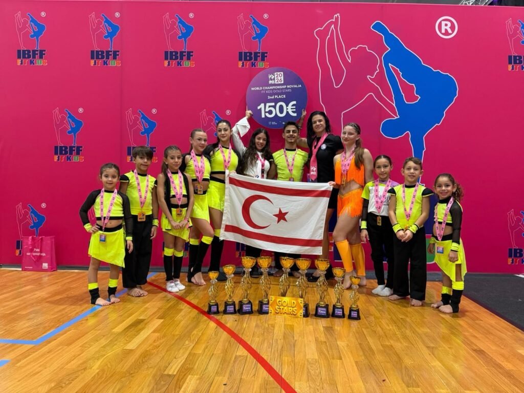 KKTC Çocuk Fitness sporcuları Hırvatistan’daki Dünya Fit Kids Şampiyonasında önemli başarılar elde etti