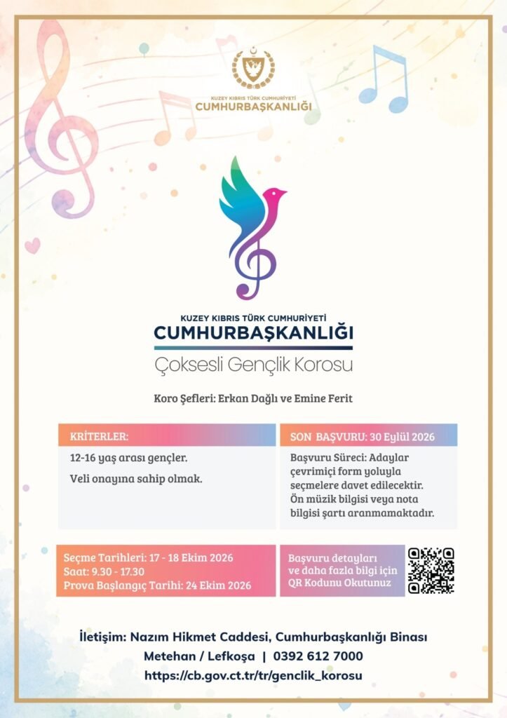 Cumhurbaşkanlığı Çoksesli Çocuk ve Gençlik Koroları için seçmeler başlıyor