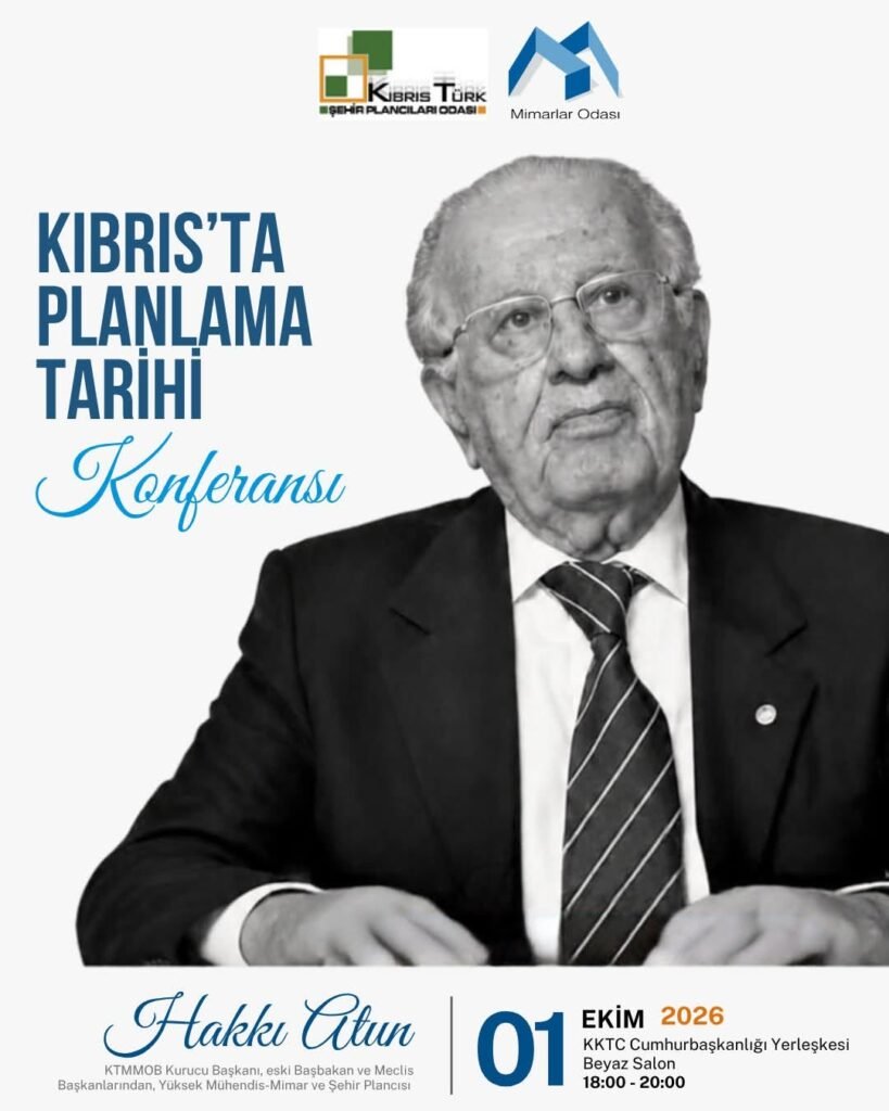 KTMMOB Şehir Plancıları Odası ve Mimarlar Odası’ndan ortak etkinlik: “Kıbrıs'ta Planlama Tarihi Konferansı”