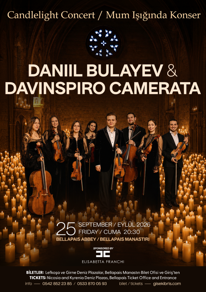 Daniil Bulayev ve Davinspiro Camerata yarın akşam Bellapais Manastırı’nda sahneye çıkacak Daniil Bulayev ve Davinspiro Camerata yarın akşam Bellapais Manastırı'nda sahneye çıkacak
