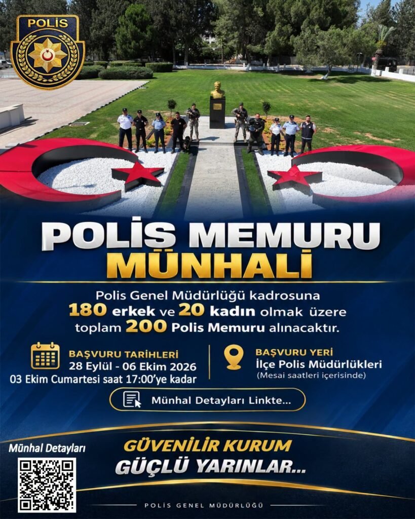 Polis Genel Müdürlüğü’nden 180 erkek 20 kadın polis memuru için münhal ilanı Polis Genel Müdürlüğü’nden 180 erkek 20 kadın polis memuru için münhal ilanı