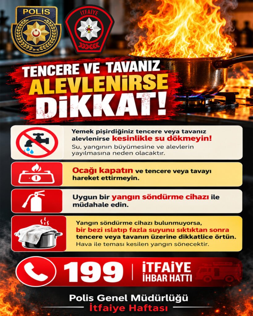 İtfaiye Haftası’nda mutfak yangınları için uyarı ve bilgilendirme İtfaiye Haftası'nda mutfak yangınları için uyarı ve bilgilendirme