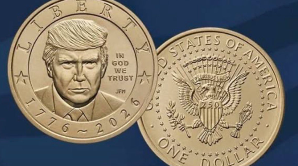 ABD’de bağımsızlığın 250. yılı anısına Trump portreli 1 dolarlık madeni para basıldı ABD'de bağımsızlığın 250. yılı anısına Trump portreli 1 dolarlık madeni para basıldı
