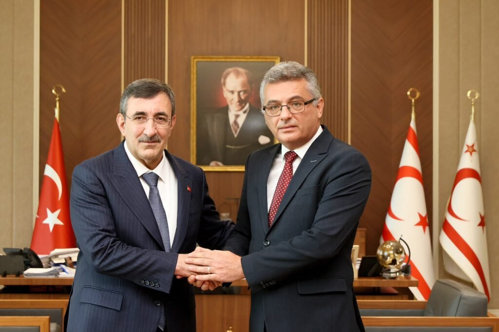 Erhürman, TC Cumhurbaşkanı Yardımcısı Yılmaz'la görüştü
