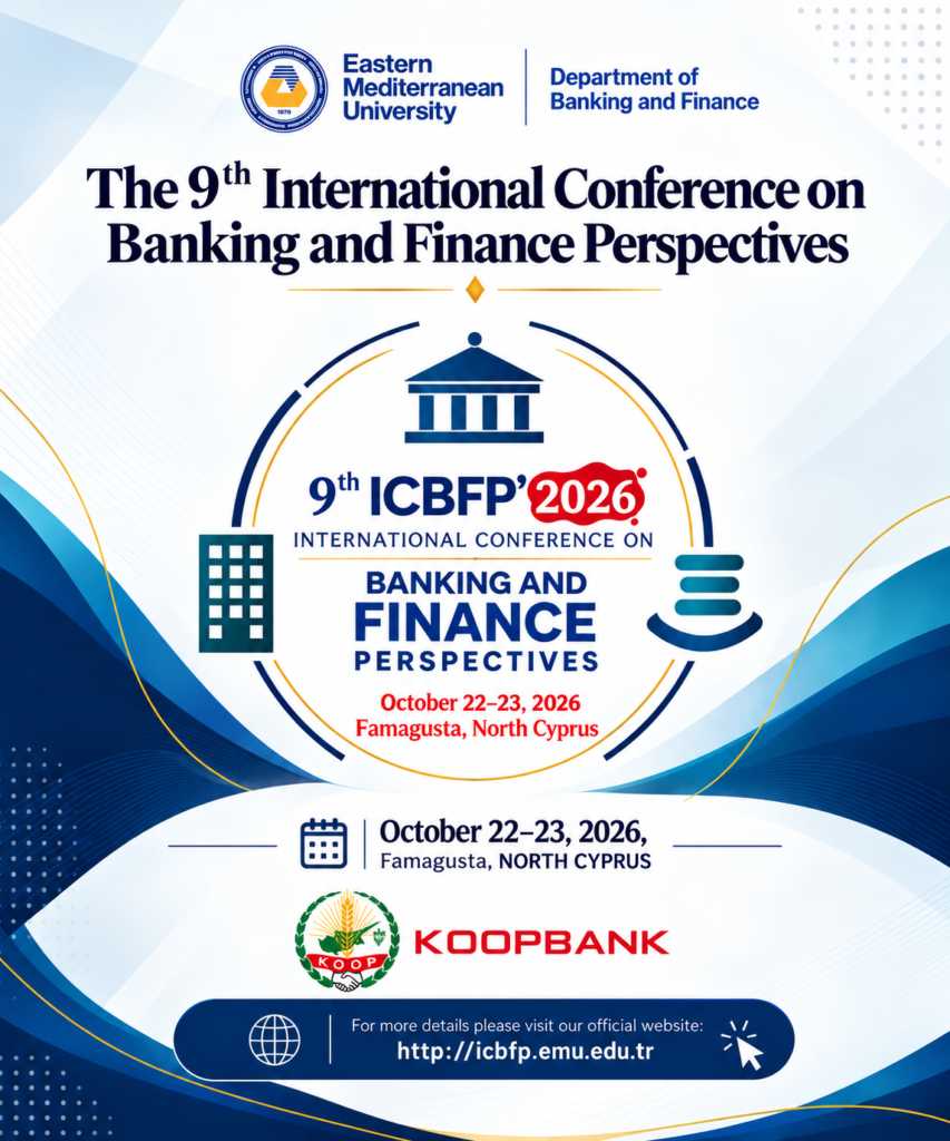 DAÜ Bankacılık ve Finans bölümü “9. Uluslararası Bankacılık ve Finans Perspektifleri Konferansı” düzenleyecek DAÜ Bankacılık ve Finans bölümü "9. Uluslararası Bankacılık ve Finans Perspektifleri Konferansı" düzenleyecek