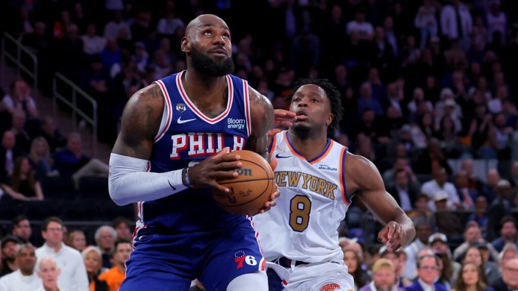 LeBron, Knicks'in partisini mahvediyor, NBA şampiyonları kötü başlıyor