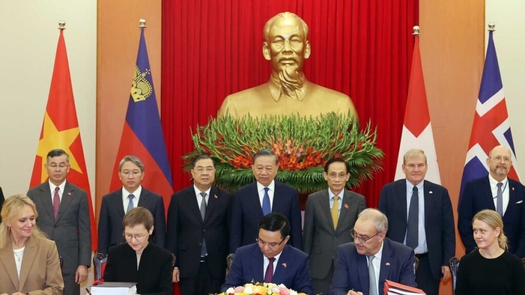Vietnam, EFTA ülkeleriyle serbest ticaret anlaşması imzaladı Vietnam, EFTA ülkeleriyle serbest ticaret anlaşması imzaladı