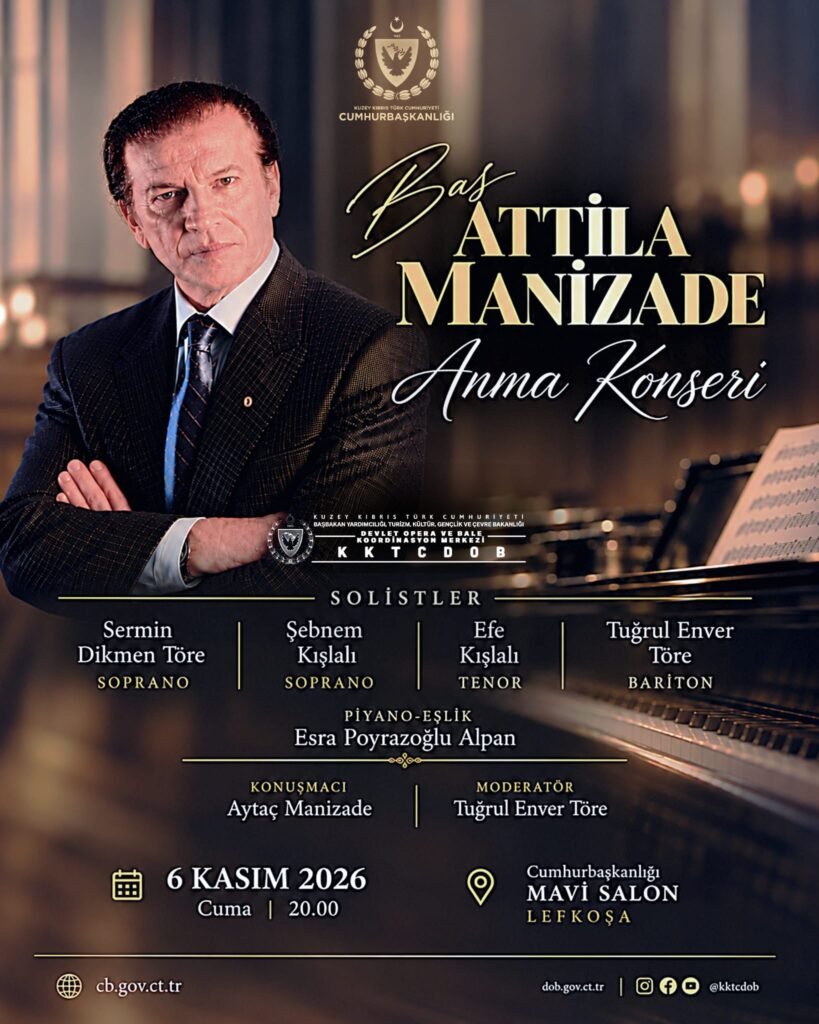 Bas Attila Manizade anma konseri 6 Kasım’da Bas Attila Manizade anma konseri 6 Kasım’da