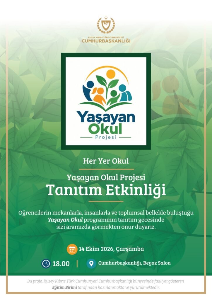 Cumhurbaşkanlığı Eğitim Birimi’nin “Yaşayan Okul Projesi” tanıtılıyor Cumhurbaşkanlığı Eğitim Birimi’nin “Yaşayan Okul Projesi” tanıtılıyor