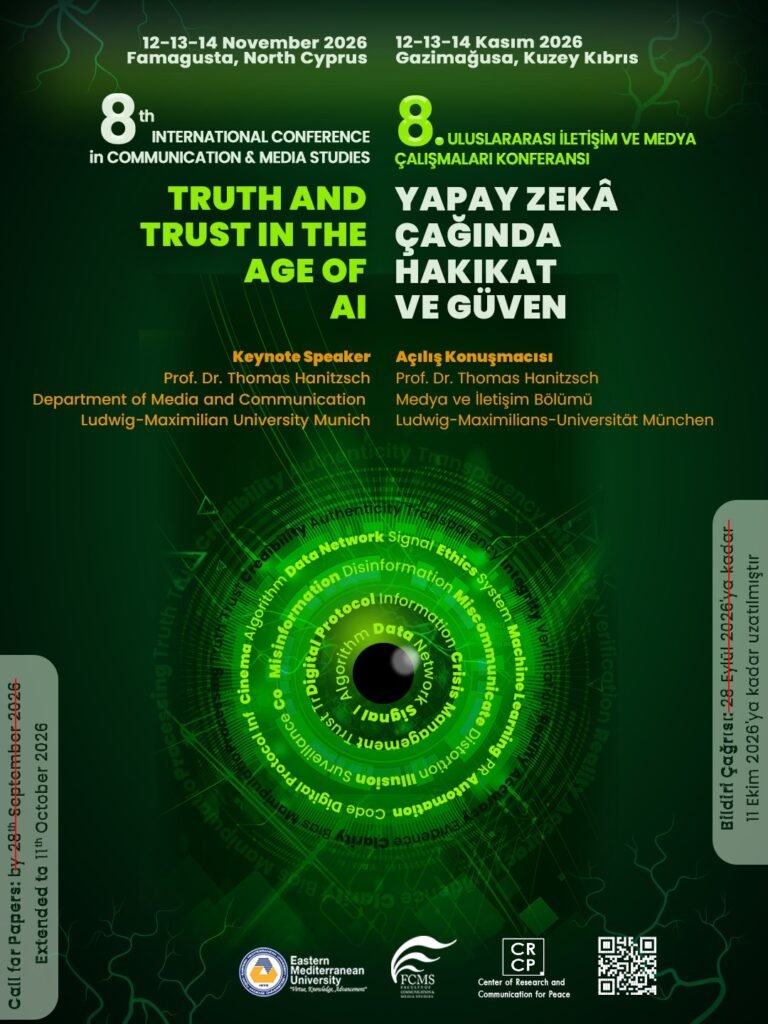 “Yapay Zekâ Çağında Güven ve Hakikat” konferansına bildiri özeti gönderimi için son tarih 11 Ekim “Yapay Zekâ Çağında Güven ve Hakikat” konferansına bildiri özeti gönderimi için son tarih 11 Ekim