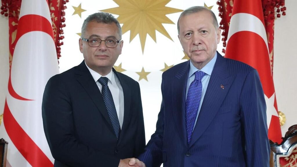 Cumhurbaşkanı Erhürman, TC Cumhurbaşkanı Erdoğan'la görüştü