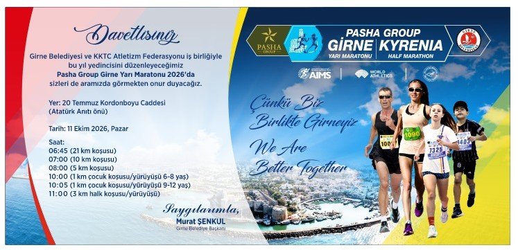 Girne Yarı Maratonu pazar günü yapılacak Girne Yarı Maratonu pazar günü yapılacak