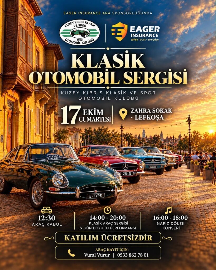 Klasik otomobiller cumartesi Zahra Sokak’ta sergilenecek Klasik otomobiller cumartesi Zahra Sokak’ta sergilenecek