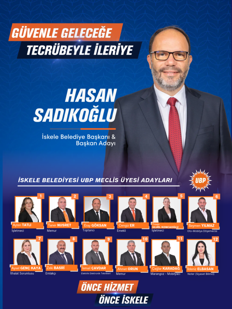 UBP İskele Belediye Meclis üyesi adayları açıklandı UBP İskele Belediye Meclis üyesi adayları açıklandı