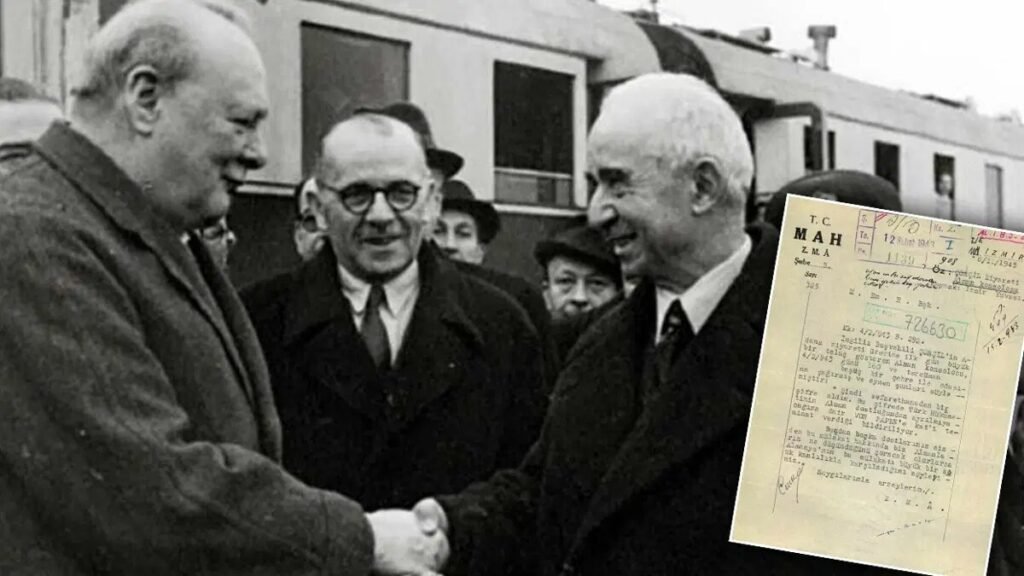 MİT, İnönü ile Churchill’in görüşmesine ilişkin tarihi belgeyi paylaştı MİT, İnönü ile Churchill'in görüşmesine ilişkin tarihi belgeyi paylaştı