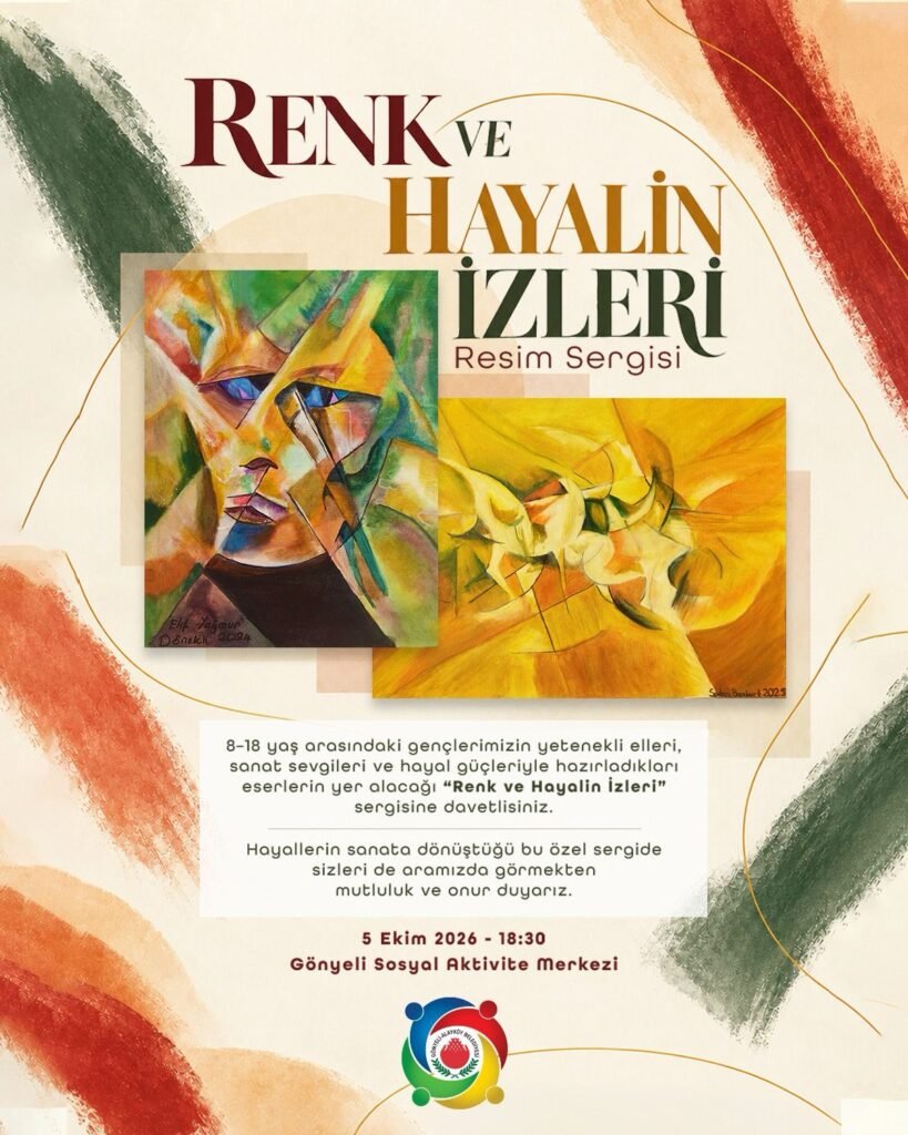 Gönyeli Sosyal Aktivite Merkezi kursiyerlerinin “Renk ve Hayalin İzleri” sergisi yarın açılıyor