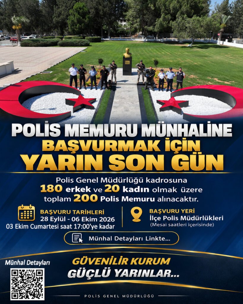 Polis memuru münhali için başvurular yarın sona erecek Polis memuru münhali için başvurular yarın sona erecek