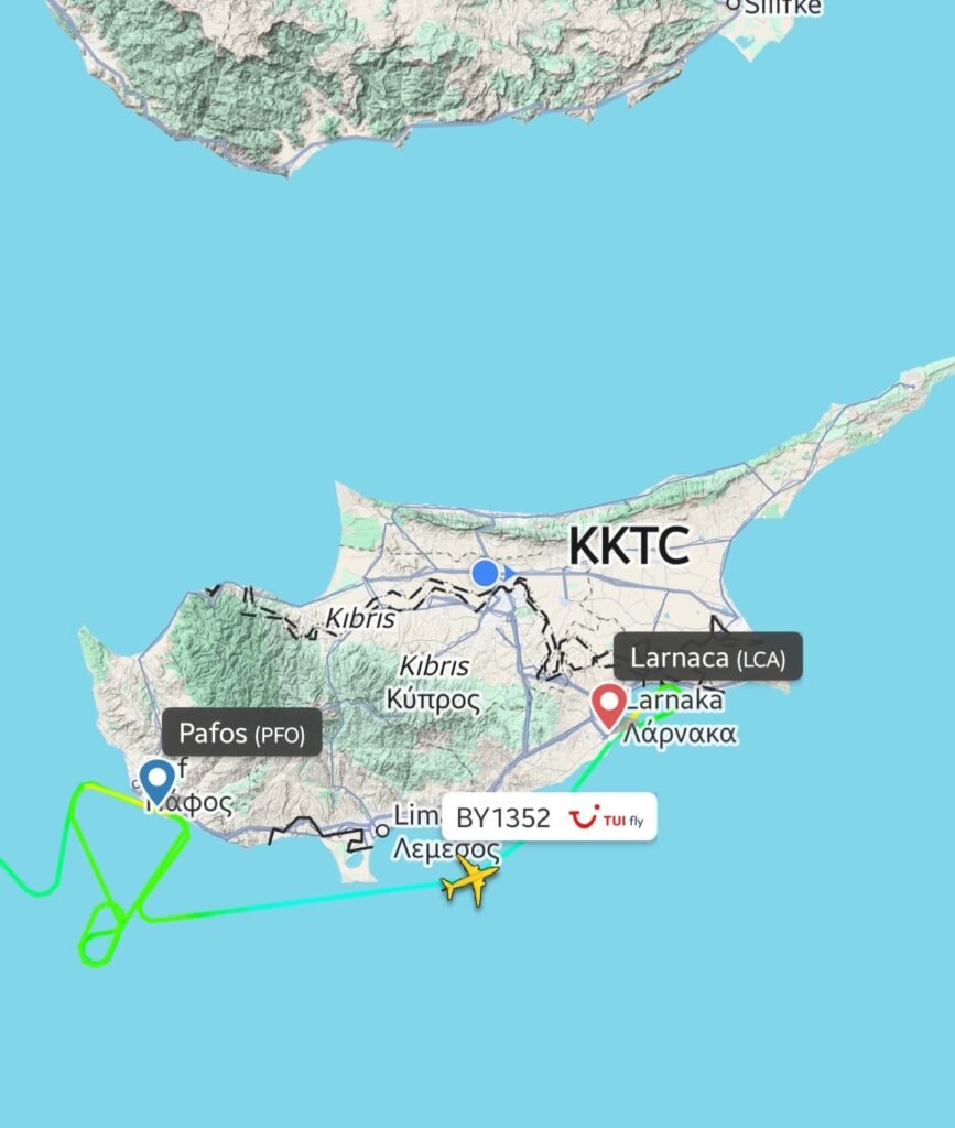 Aşırı yağış ve rüzgar Baf’ta zarara yol açtı; bir uçak Larnaka Havalimanı’na yönlendirildi